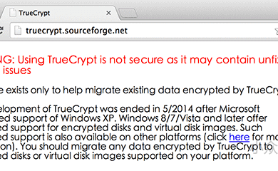 注意：使用 TrueCrypt 不再安全 39