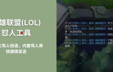英雄聯(lián)盟(LOL)懟人工具 - 自定義罵人短語、內(nèi)置罵人庫，通過快捷鍵隨機發(fā)送[Windows] 11