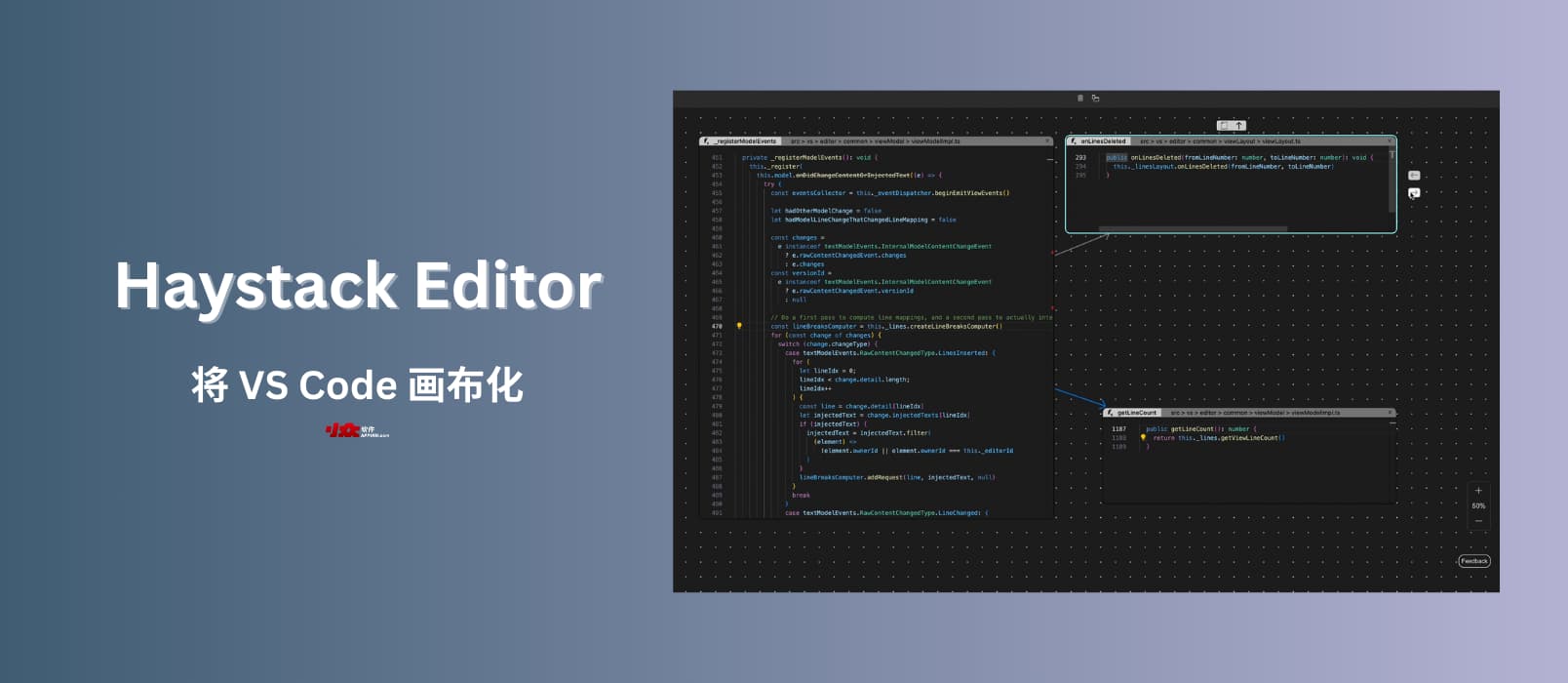 Haystack Editor - 將 VS Code 畫布化，同時打開多個文件，自動創(chuàng)建關(guān)聯(lián)[跨平臺]