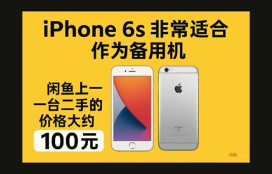 iPhone 6s 非常适合作为备用机，闲鱼上一台二手的价格大约 100 元 16